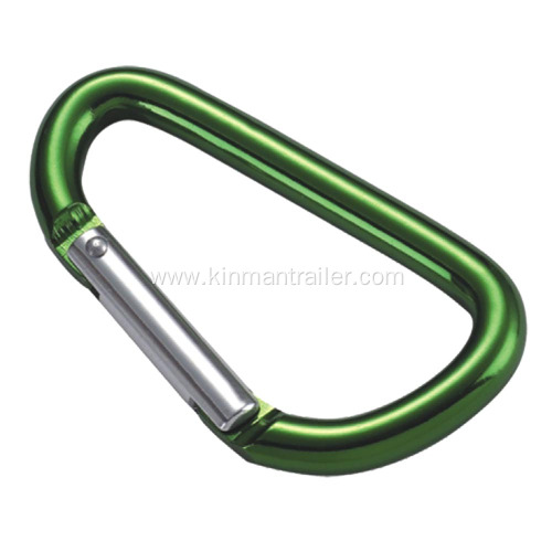 D Shape Aluminum Carabiner Snap Hook